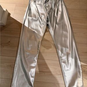 Abercrombie & Fitch Silver Straight Leg Pants